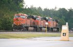 BNSF 7918 leads 7845 and 5490 in a trio of units
